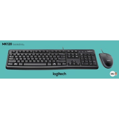 Tastatur-Maus-Kit Logitech MK120 USB 