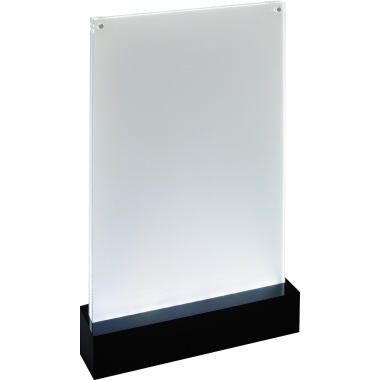LED-Tischaufsteller Sigel TA420 DIN A4 glasklar/schwarz 4xAA 1,5v