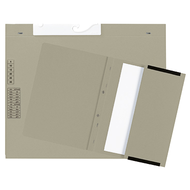 Pendelh. L. m.T. actus Pendel grau -Hefter m Tasche und Linksheftung