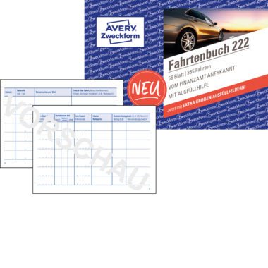 Fahrtenbuch Avery Zweckform 222 A6 