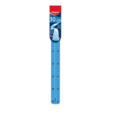 Lineal Maped 027900 Twist'n Flex 30cm 0 , Unzerbrechlich, Blau, Grün, Pink