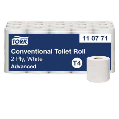 Toilettenpap. 2lag. 400Bl weiß Tork 110771
