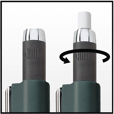 Druckbleistift Castell 1345 0,5mm schw Grip, Arz