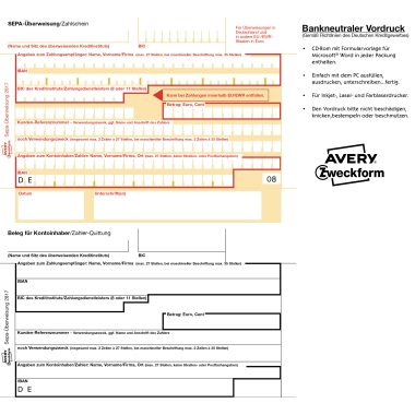 Sepa-Überweisung für PC Zweckf. 2817 A 4 
