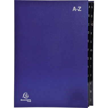 Pultordner Exacompta 24tlg. A-Z blau 