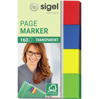 Haftmarker Sigel HN670 transparent 50x80mm