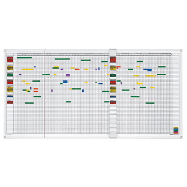 Urlaubsplaner Magnet. 3707255 200x100cm Set für 80 Mitarbeiter/Vorgänge