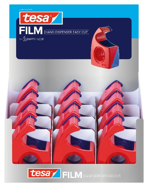 Handabroller Tesa 57443 rot/blau Easy Cut 19mm x 10m