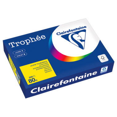 Kopierpapier Clairefontaine 1978C A4 80g sonnengelb 500 Blatt