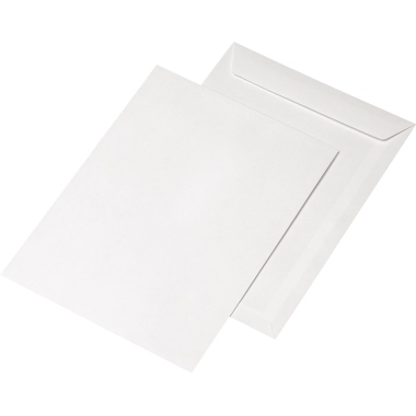Versandt. C4 OF 90G HK weiß 229x324mm, Ohne Fenster, Haftklebung