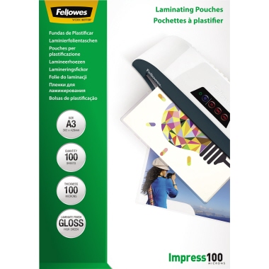 Folientasche Fellowes A3 100my glänz. 