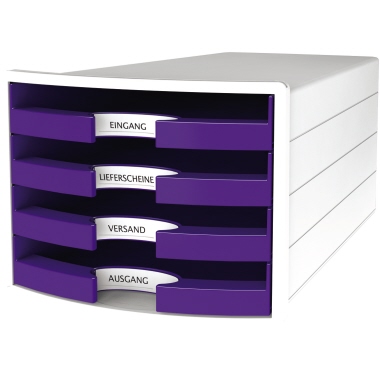 Schubladenbox Han Impuls 1013 lila Offene Schubladen