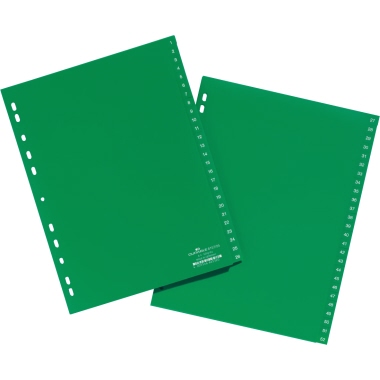 Register DURABLE 6157 A4 1-52 Kunststoff grün