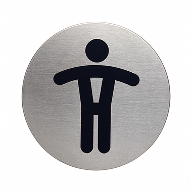 Piktogramm DURABLE 4905 WC Herren Ø-83mm