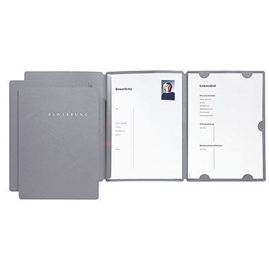 Bewerbungsmappe 22002 grau 