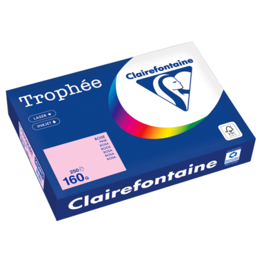 Kopierpapier Clairefontaine 2634C A4 160g rosa 250 Blatt