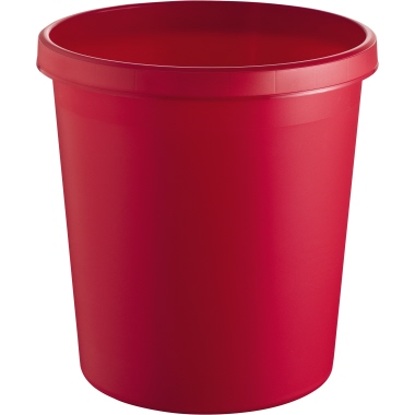 Papierkorb helit H6105825 rot 18 Liter