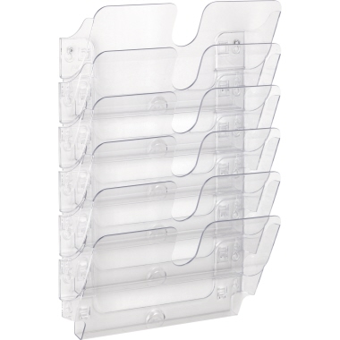 Prospektständer Durable Flexiplus 6xA4 Transparent, Querformat, 340x520x100mm