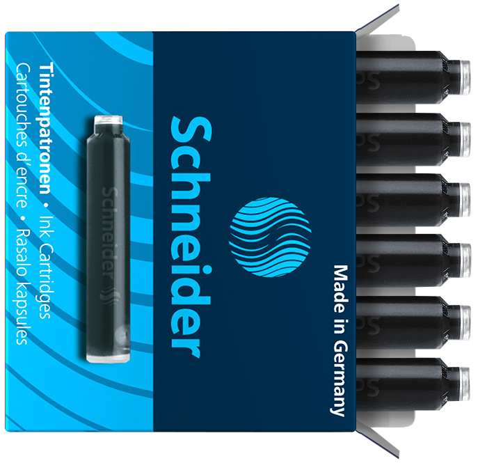 Tintenpatrone Schneider 6601 schwarz Pack. 6 Stück