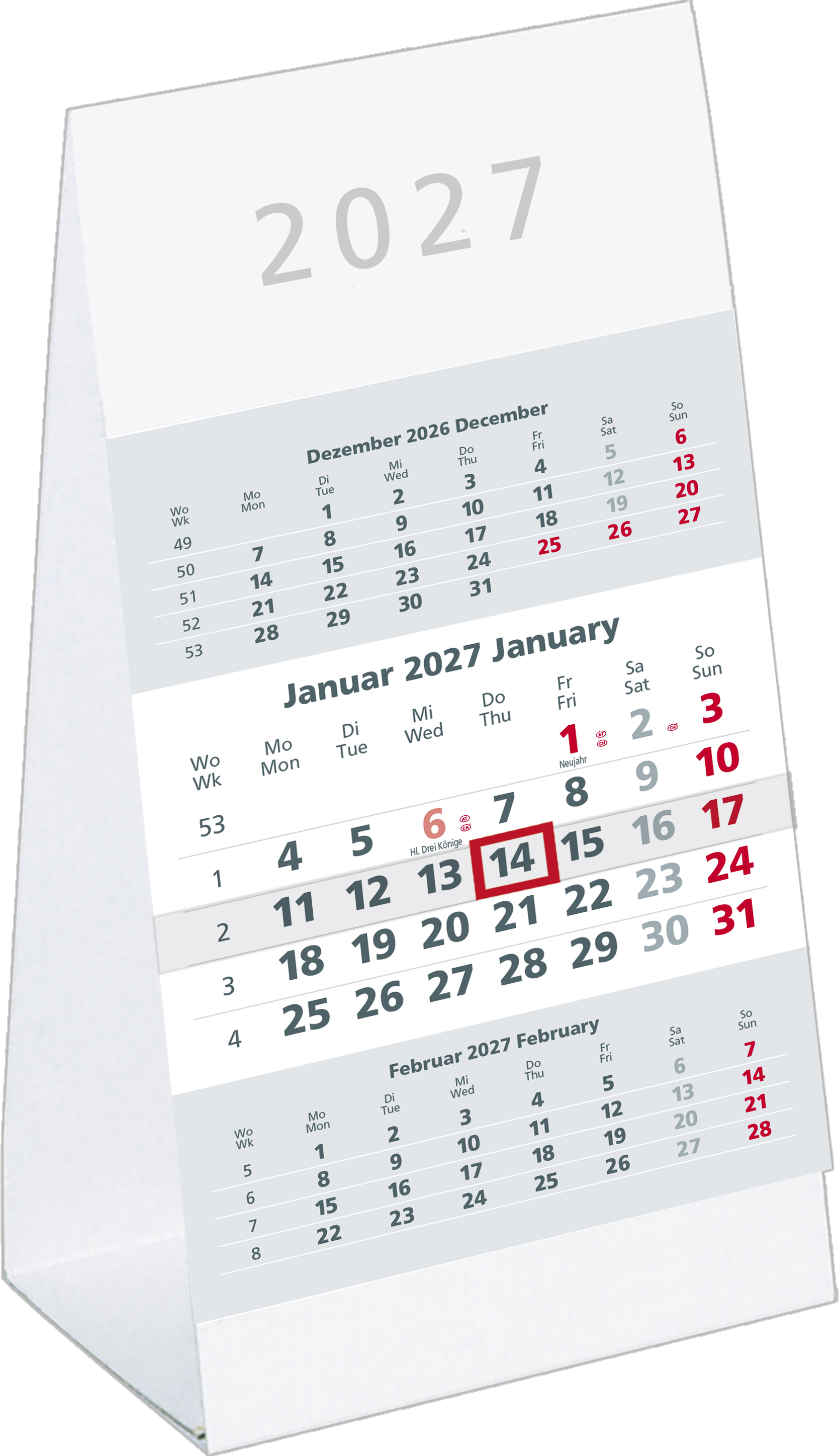Dreimonatskalender Zettler 980-0000