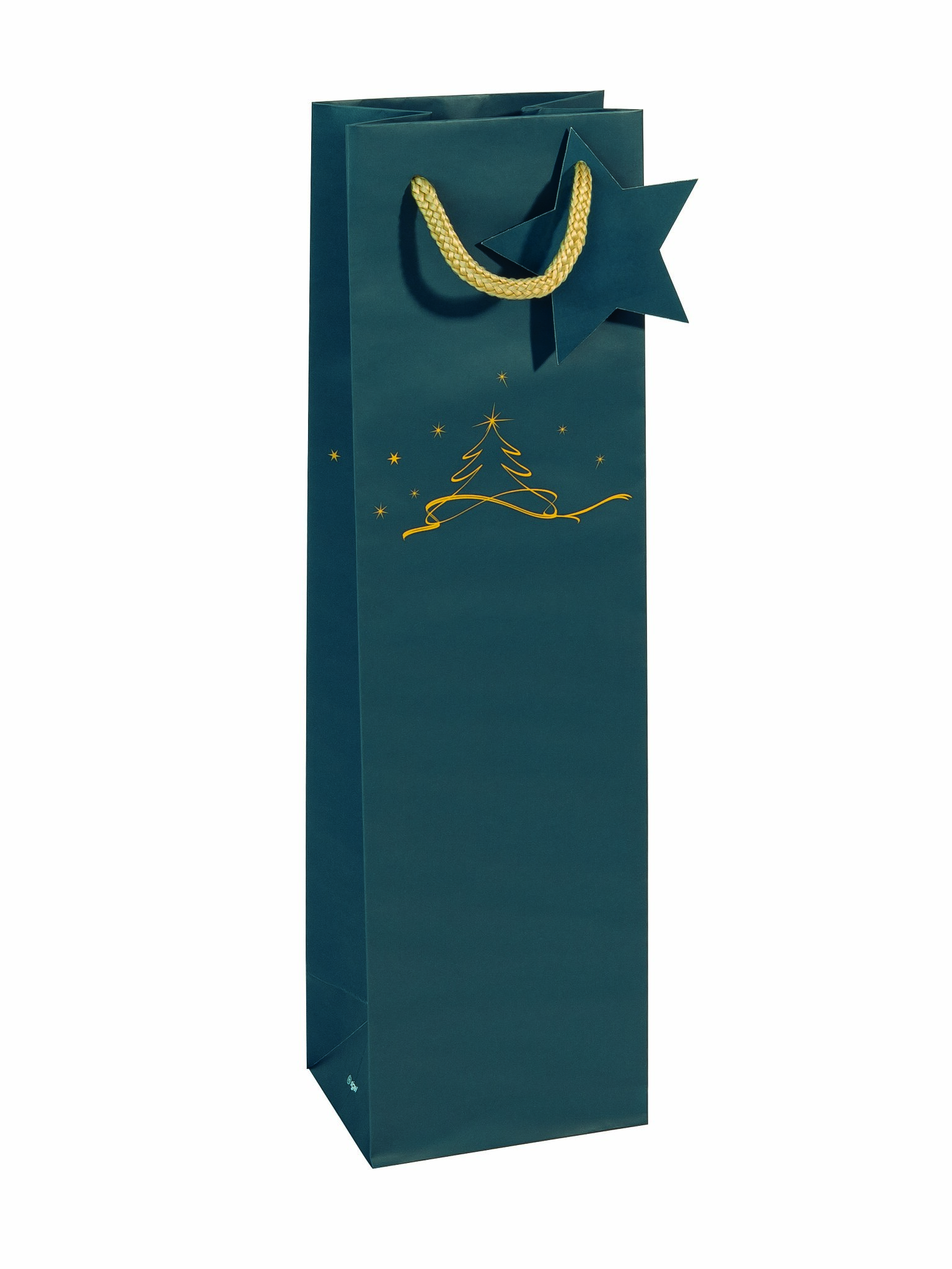 Geschenktasche Sigel 100x350x80mm petr. 