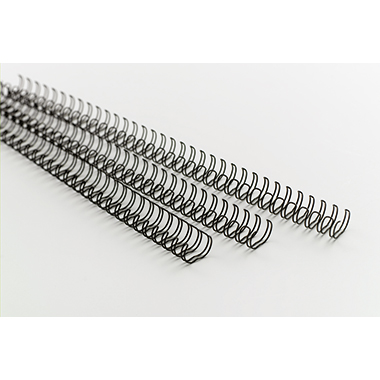 Drahtbinderücken 14mm 34 Ringe schwarz 