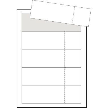 Eintrittskarten Sigel LP714  20 Blatt mit Abriss 3c, 180x55mm, 225g