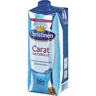 Mineralwasser Christinen 0,5 Liter Tetrapak