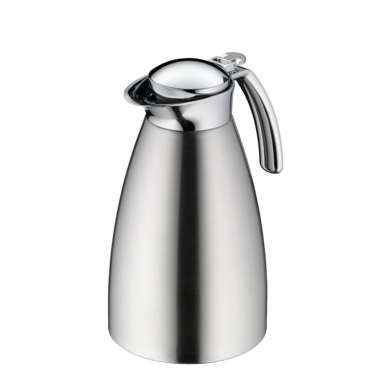 Isolierkanne alfi Gusto 1 Liter silber Metall/Edelstahl