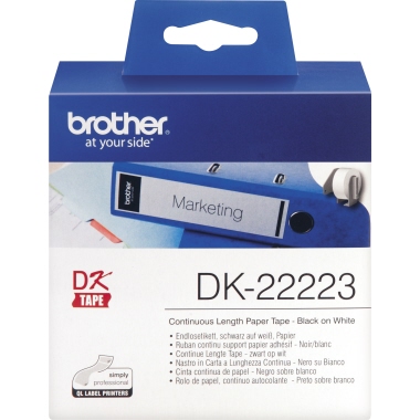 Endlosetikettenrolle Brother DK22223 50mm x 30,48m weiß