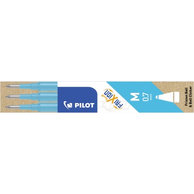 Tintenrollermine PILOT FriXion 2261 BLS-FR7 hellblau 0,4mm 3er-Set