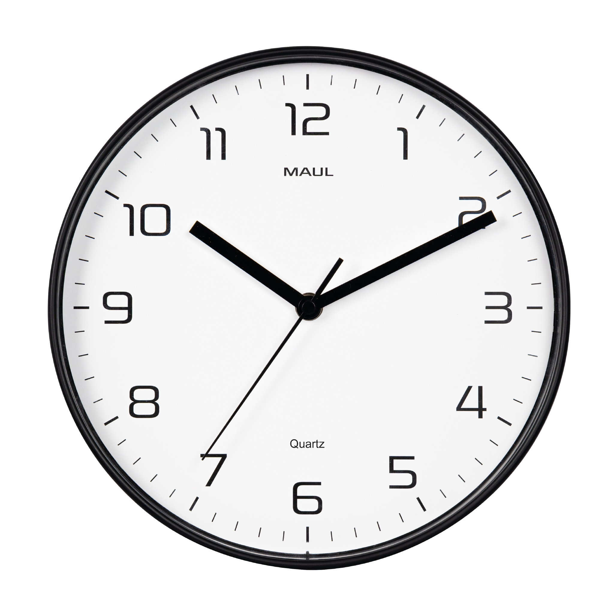 Wanduhr MAULdrip 90516 Ø 25,5cm schwarz Quarzuhr ohne Batterie