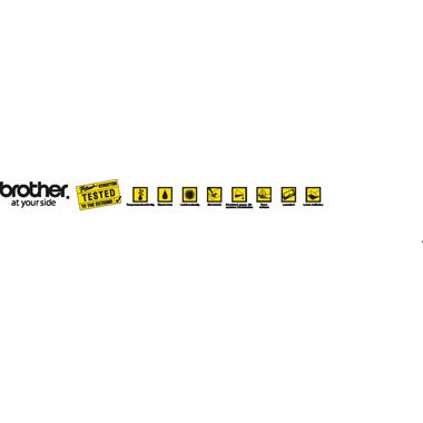 Schriftband Brother TC101 farblos/schw Breite 12mm, Länge 7,7m