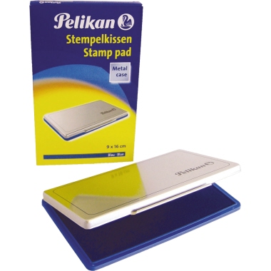 Stempelkissen Pelikan Gr.1 Metall blau 9x16cm