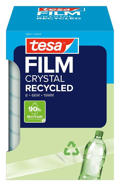 Klebefilm Tesa 59047 19mmx66m transp. Eco & Crystal  Pck. 8 Rollen