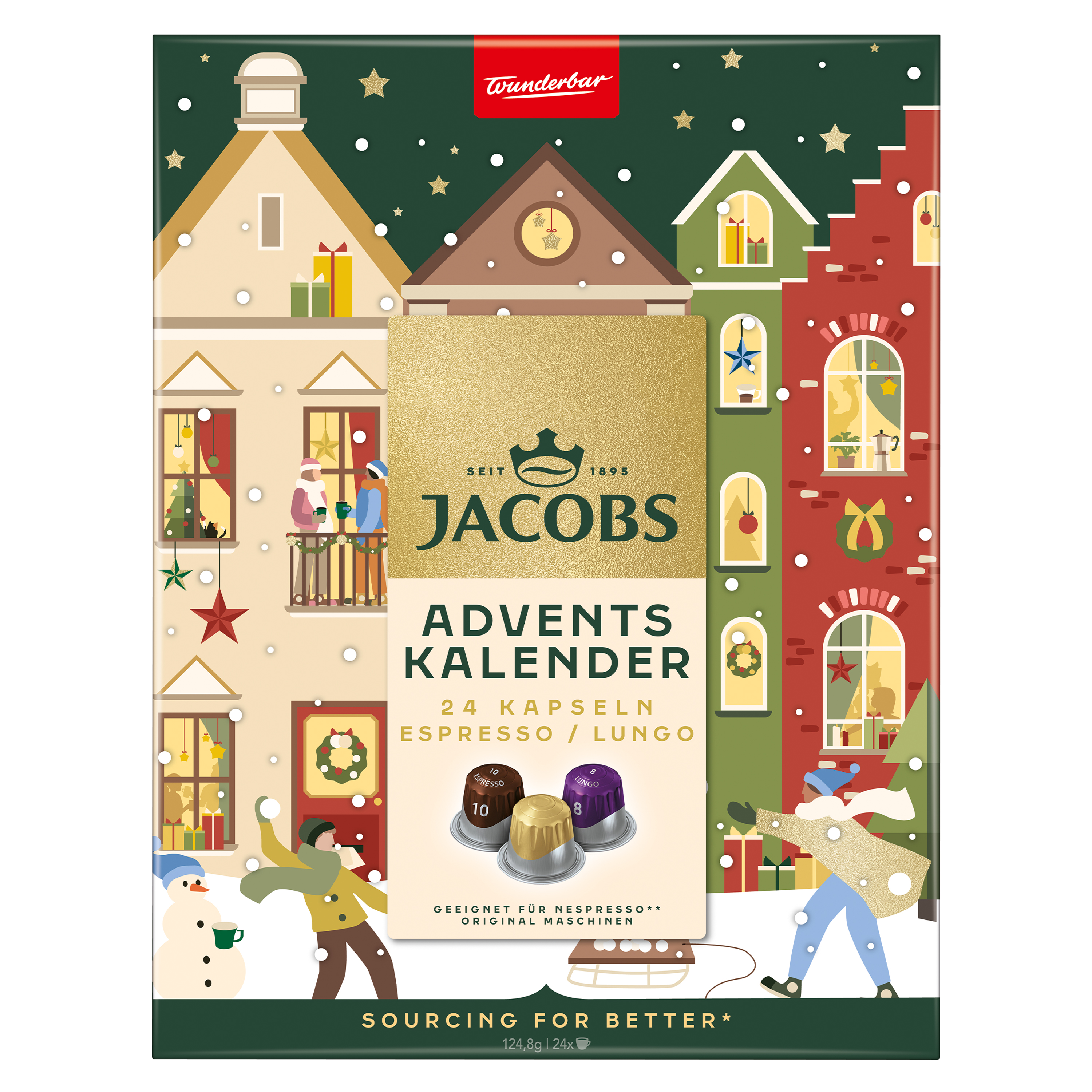 Kaffeekapseln Adventskalender Jacobs 24 Kapseln