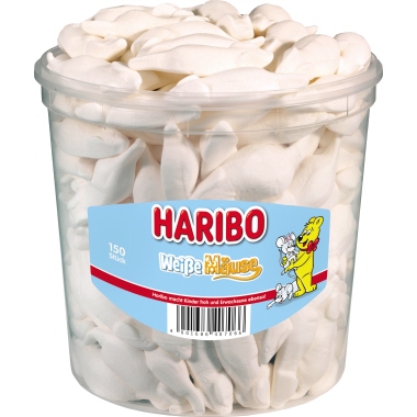Fruchtgummi Haribo Weiße Mäuse 150er 825658