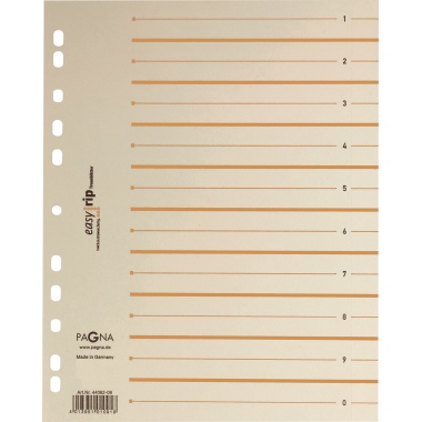 Trennblatt Pagna 44063 A4 orange Easy Rip Pack 100 Stück