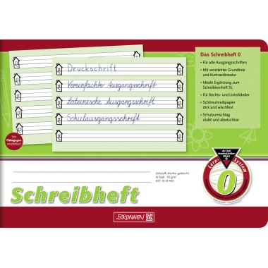 Schreibheft BRUNNEN 45940 A5 quer Lin.0 