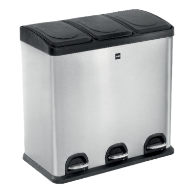 Mülltrennsystem helit H2405200 3x20 Liter The Seperator Edelstahl