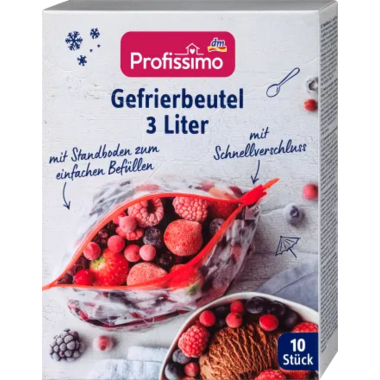 Gefrierbeutel Profissimo 3 Liter 10 Stück
