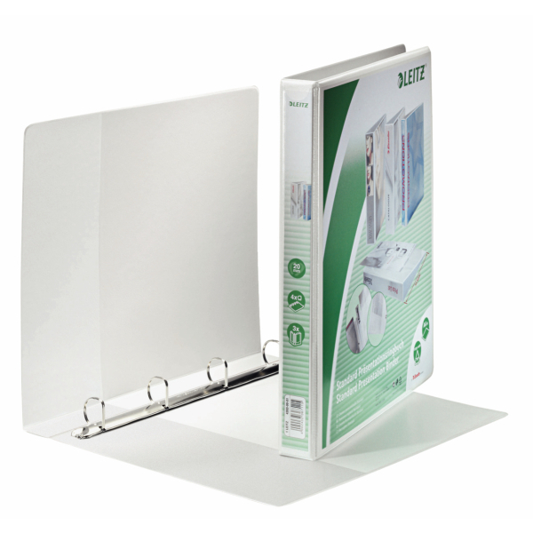Präsentationsringbuch Leitz 4283 A4 ws 4 Ringe 20mm Überbreite