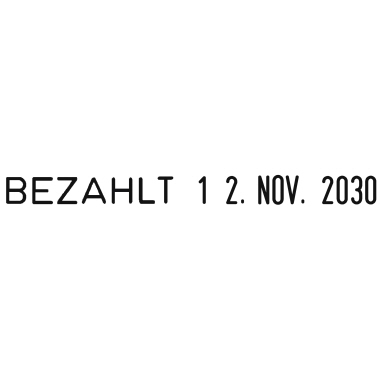 Wortbandstempel Colop 04000WD 