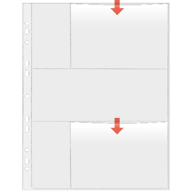 Fotohülle Veloflex 5347400 A4 5er Pack 10x15cm Quer 4 Fotos + Kartenfeld 10x4cm