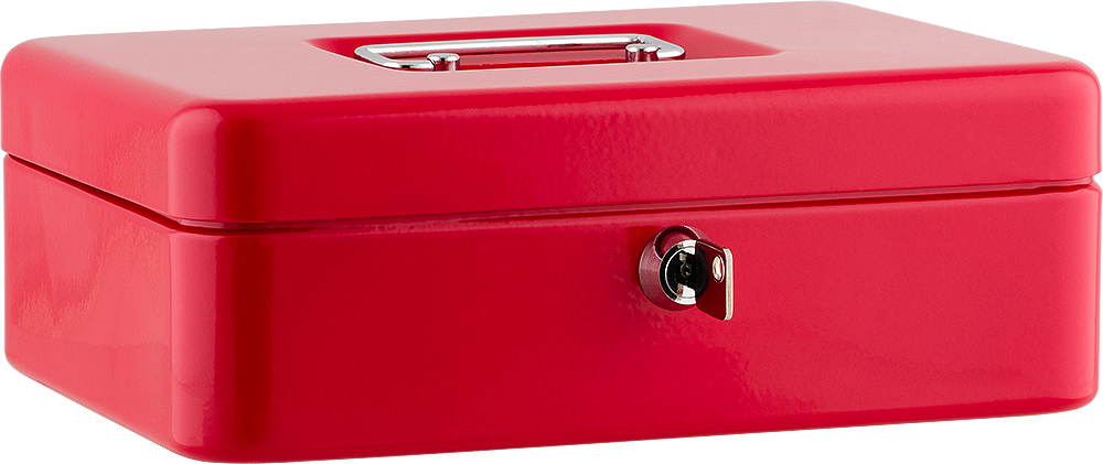 Geldkassette SAX 0-812 rot 25x18x9 cm 