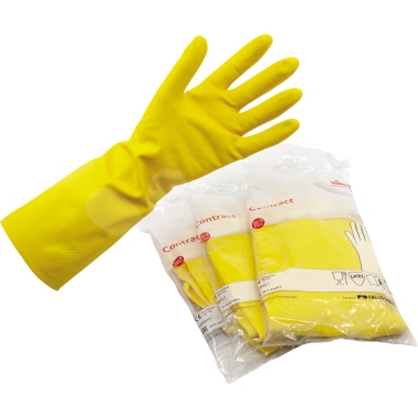 Gummihandschuhe Vileda 25615 Gr. S gelb Naturlatex