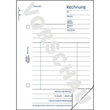 Rechnungen Zweckf. 706 A6 2x50bl.