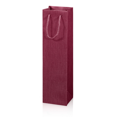 Papiertragetasche 100x85x360 mm 190g bor bordeaux