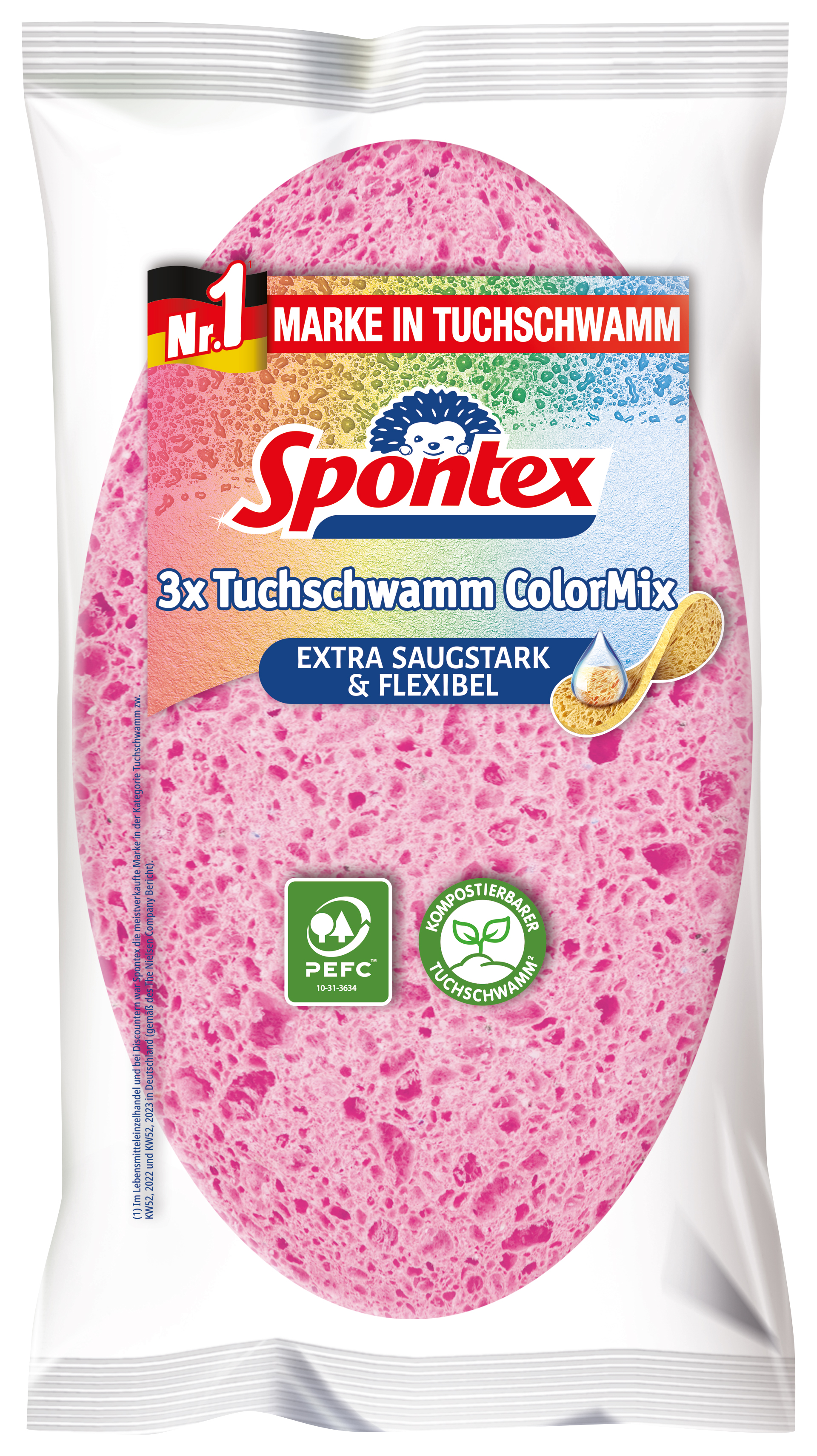 Spültuch Spontex 12x20cm  farbl. sort. 