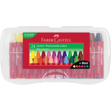 Wachsmalstifte Castell Jumbo 24er Etui sortiert, 120034